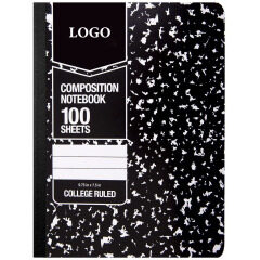 Basics College Ruled Composition Notebook, 100 Sheet, Assorted Marble Colors, 4-Pack